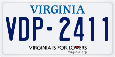 VA license plate VDP2411