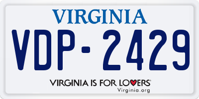 VA license plate VDP2429