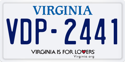 VA license plate VDP2441
