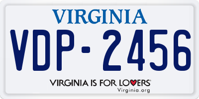 VA license plate VDP2456