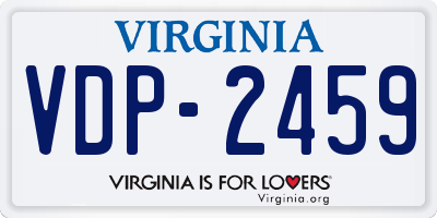 VA license plate VDP2459