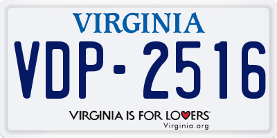 VA license plate VDP2516