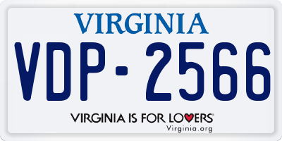VA license plate VDP2566