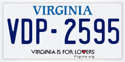 VA license plate VDP2595
