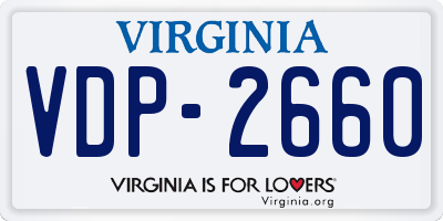 VA license plate VDP2660