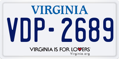 VA license plate VDP2689