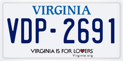 VA license plate VDP2691