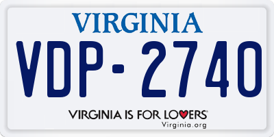VA license plate VDP2740