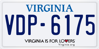 VA license plate VDP6175