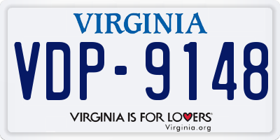 VA license plate VDP9148