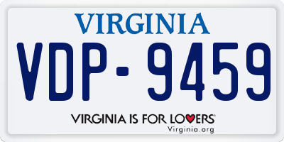 VA license plate VDP9459
