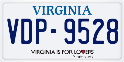 VA license plate VDP9528