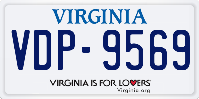 VA license plate VDP9569
