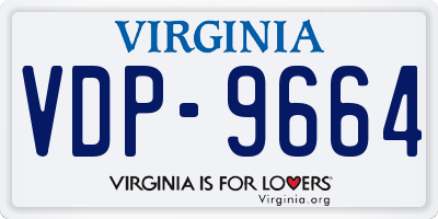VA license plate VDP9664