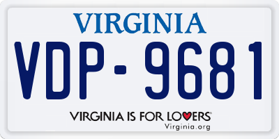 VA license plate VDP9681