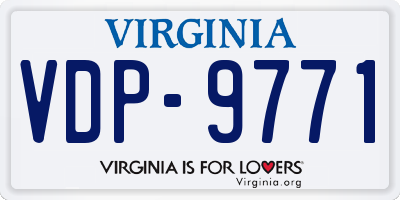 VA license plate VDP9771