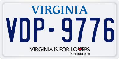 VA license plate VDP9776