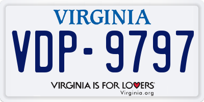 VA license plate VDP9797