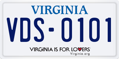 VA license plate VDS0101