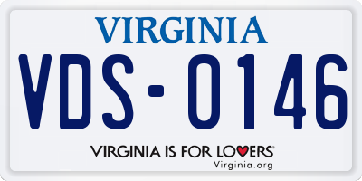 VA license plate VDS0146