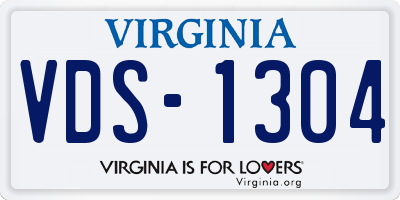 VA license plate VDS1304