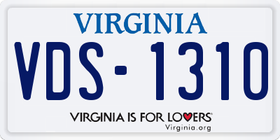 VA license plate VDS1310