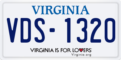 VA license plate VDS1320