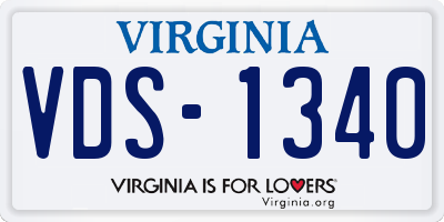 VA license plate VDS1340