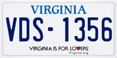 VA license plate VDS1356