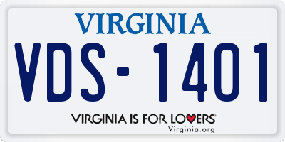 VA license plate VDS1401