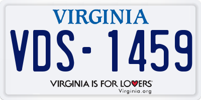 VA license plate VDS1459