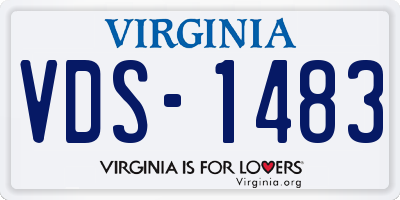 VA license plate VDS1483