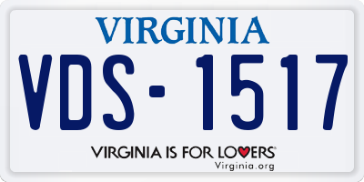 VA license plate VDS1517