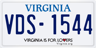 VA license plate VDS1544
