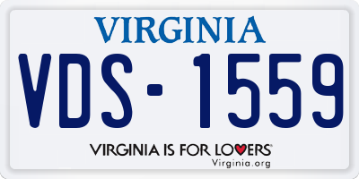 VA license plate VDS1559