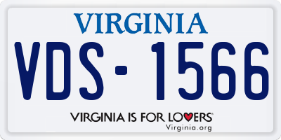 VA license plate VDS1566
