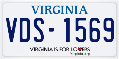 VA license plate VDS1569