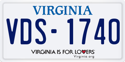VA license plate VDS1740