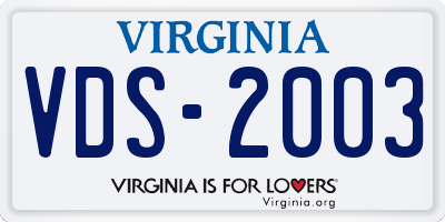VA license plate VDS2003