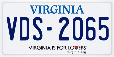 VA license plate VDS2065