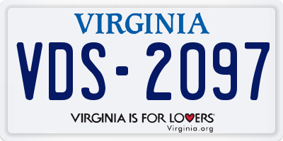 VA license plate VDS2097