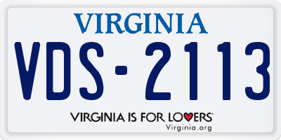 VA license plate VDS2113