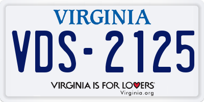VA license plate VDS2125
