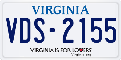VA license plate VDS2155