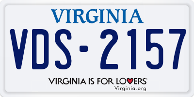 VA license plate VDS2157