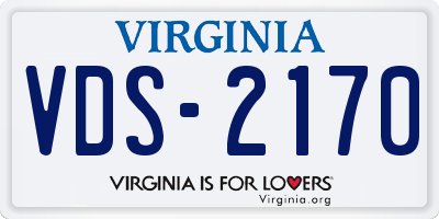 VA license plate VDS2170