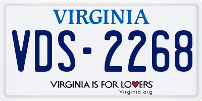 VA license plate VDS2268