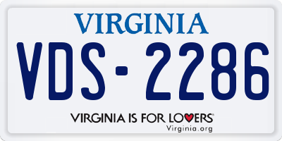 VA license plate VDS2286