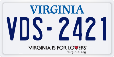 VA license plate VDS2421