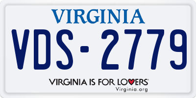 VA license plate VDS2779